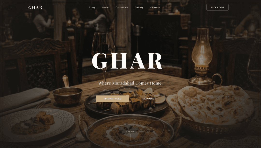 Ghar — A Family Restaurant