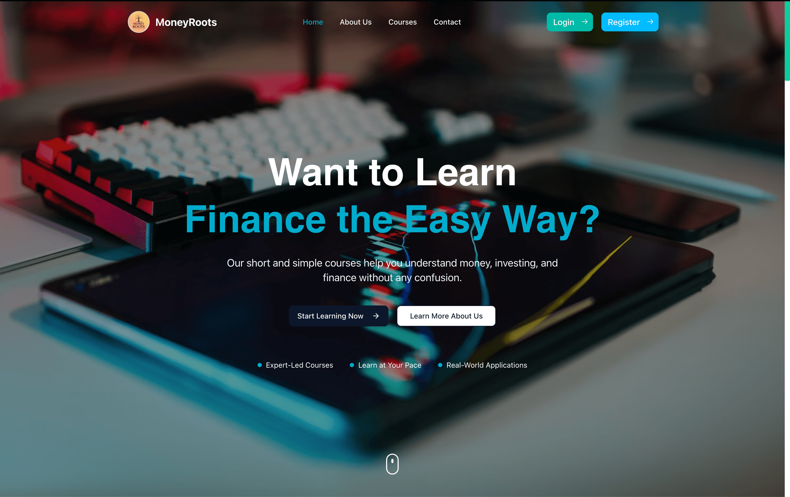 MoneyRoots course catalogue